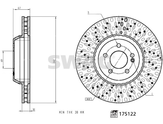 Disc frana 33 10 7333 SWAG